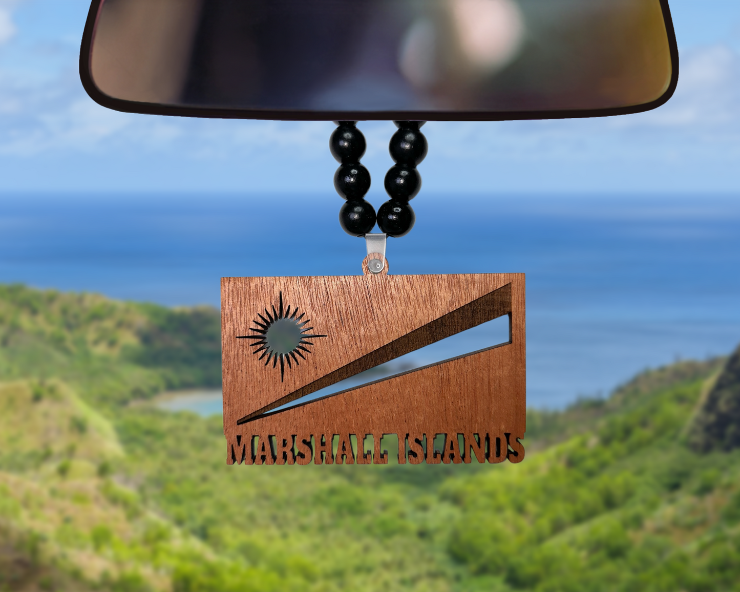 Marshall Islands Car Mirror Ornament - tagastonecustoms.com