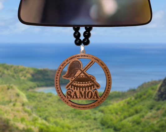 American Samoa Car Mirror Ornament - tagastonecustoms.com