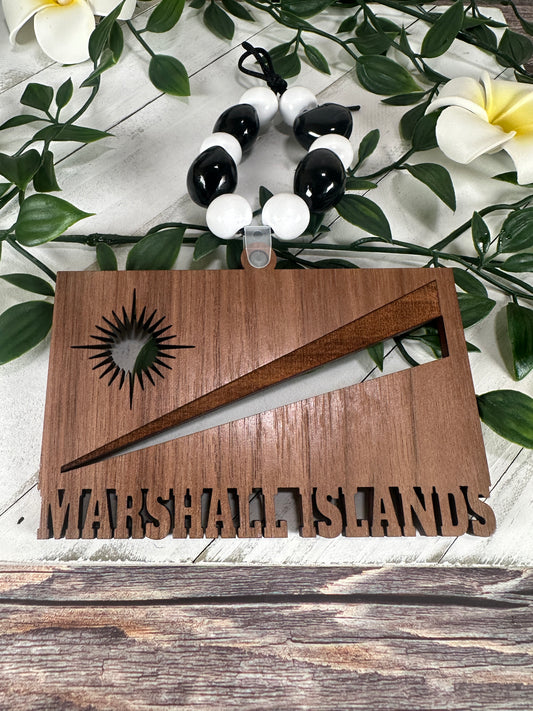 Marshall Islands Car Mirror Decor - tagastonecustoms.com