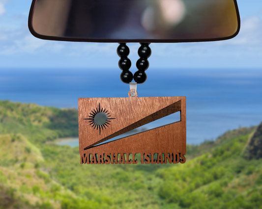 Marshall Islands Car Mirror Ornament - tagastonecustoms.com