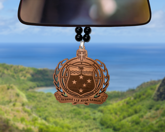 Western Samoa Car Mirror Ornament - tagastonecustoms.com