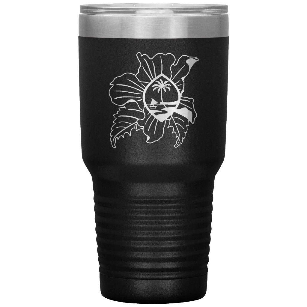 Guam Hibiscus 30oz Tumbler - tagastonecustoms.com