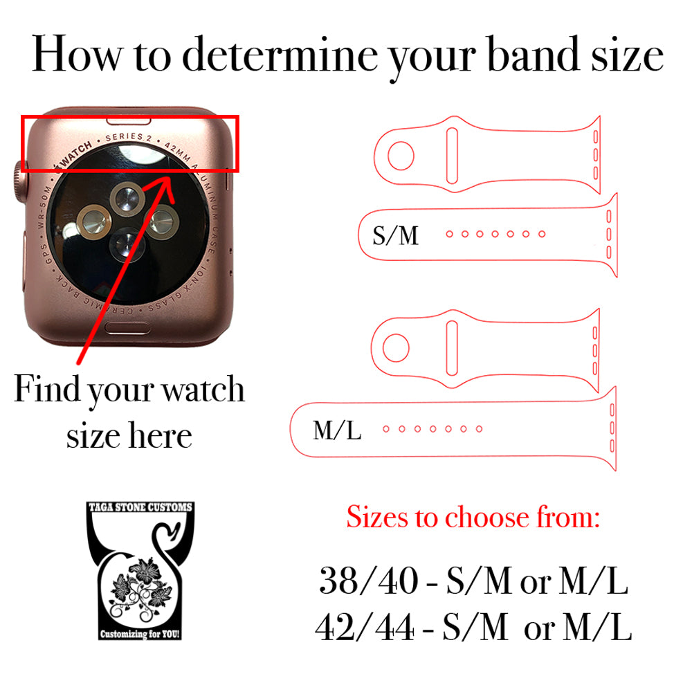 38/40 - S/M - Guam Watch Band - tagastonecustoms.com