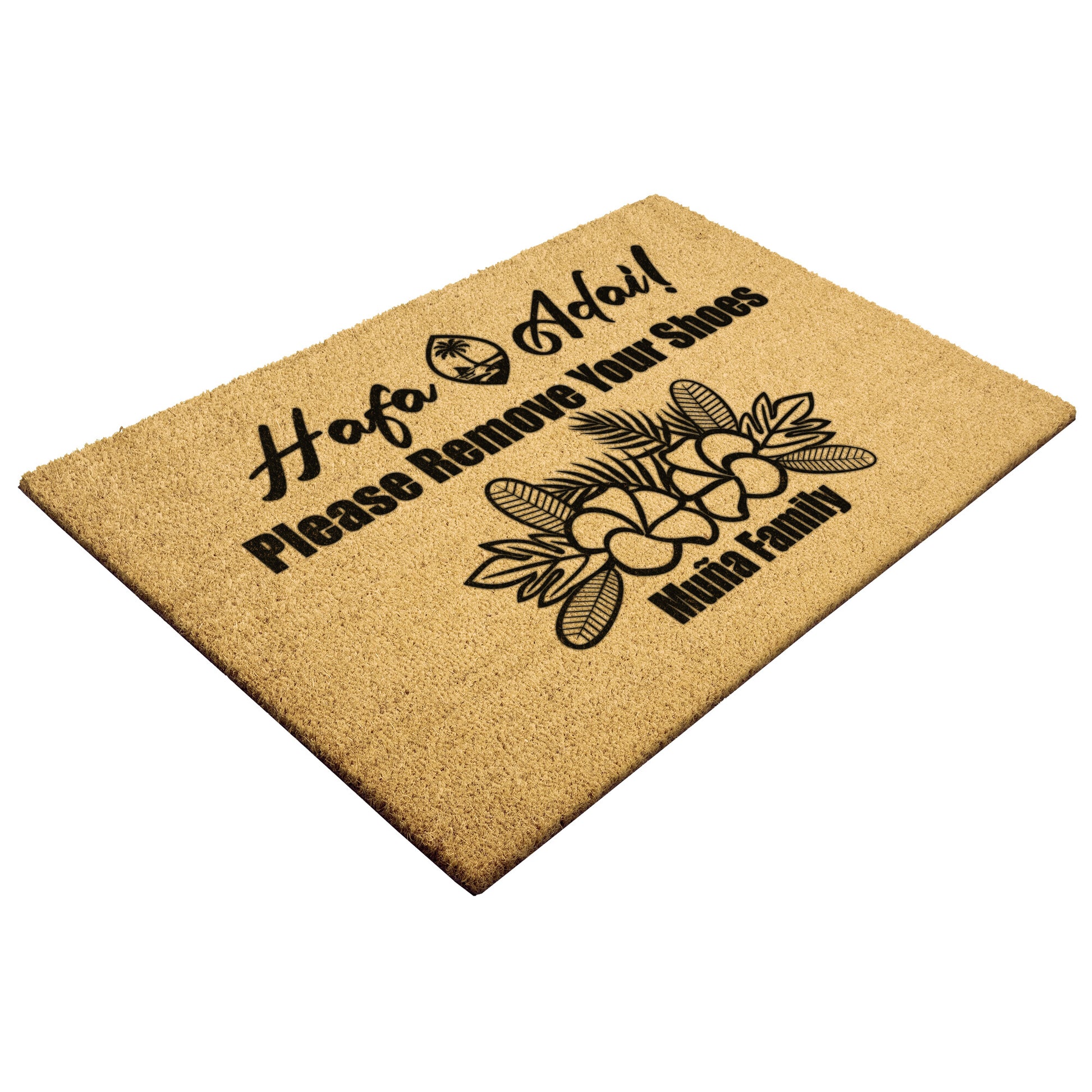 Personalize Guam Door Mat - tagastonecustoms.com