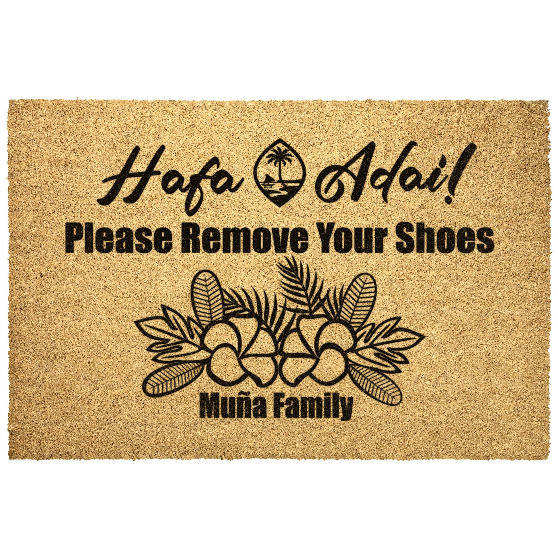 Personalize Guam Door Mat - tagastonecustoms.com