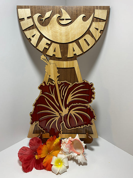 Taga Stone Hibiscus Decor - tagastonecustoms.com